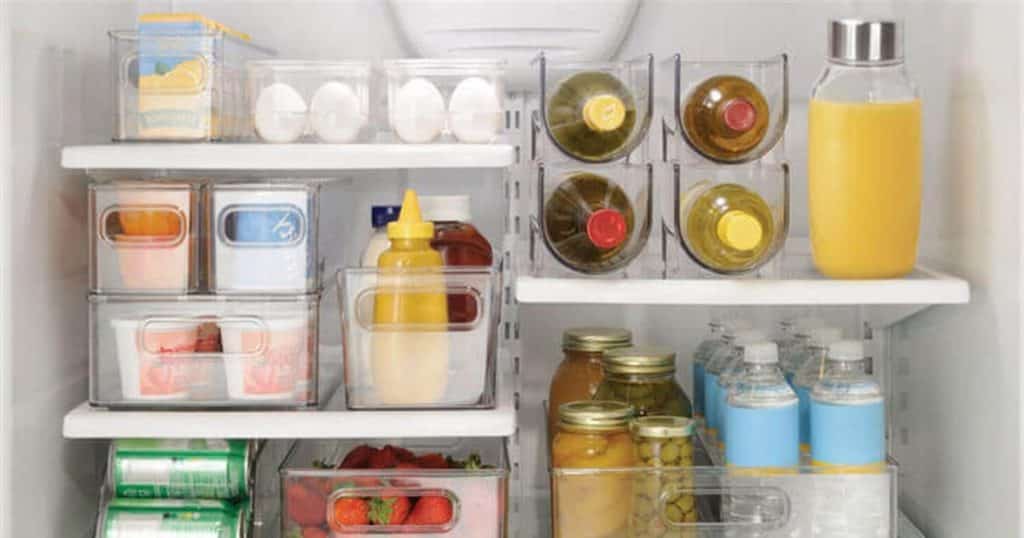 How to place food in a restaurant fridge