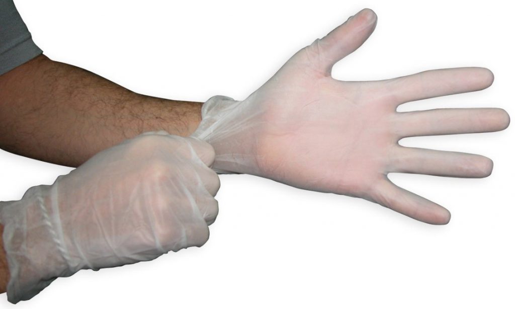 alergia guantes de vinilo