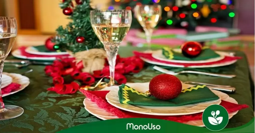 Adornos para la mesa de navidad