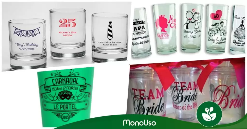 Vasos personalizables