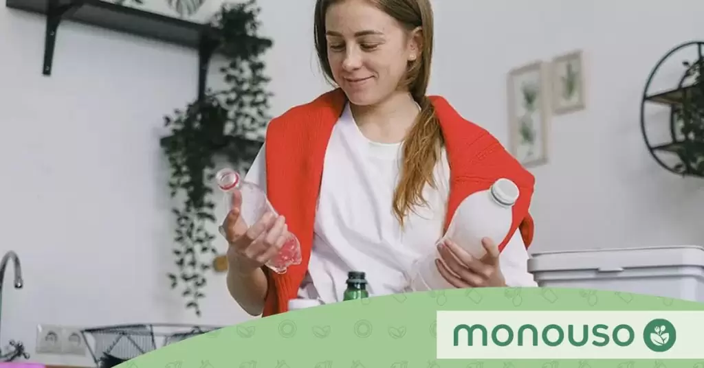 contenedores orgánico y de reciclaje