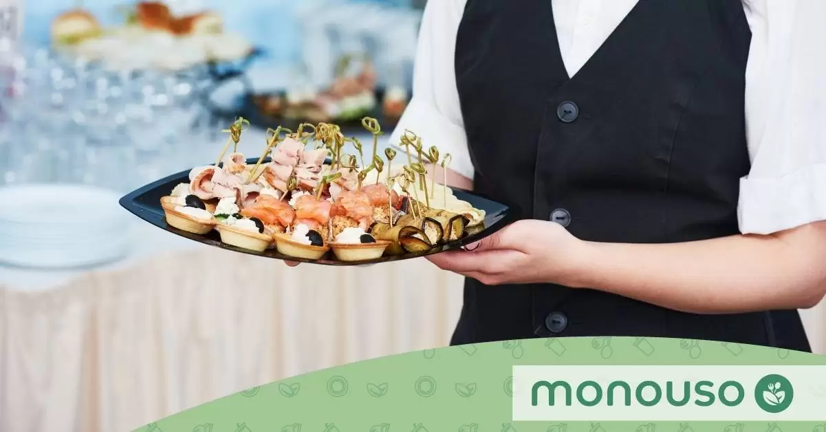 ¿Por qué los catering deben usar desechables?